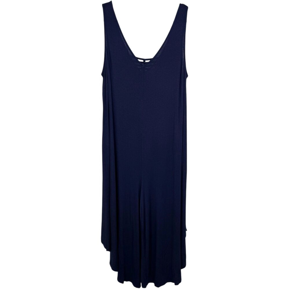 New Directions Dark Blue sleeveless jumpsuit palazzo pants Size XL